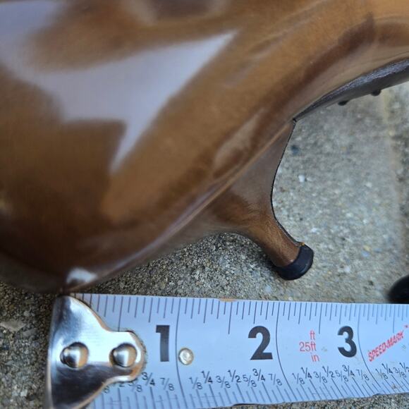 Prada pointed toe heels EU Womens Sz 37.5, ~ US 7.5 In Brown Italy Made - Picture 16 of 16